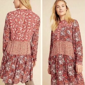 Anthropologie Maeve ‘Esther Patchwork Tiered Dress’, Size XSMALL